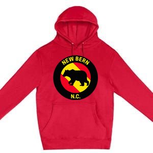 New Bern North Carolina Bear Premium Pullover Hoodie