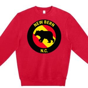 New Bern North Carolina Bear Premium Crewneck Sweatshirt