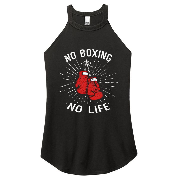No Boxing No Life Punch Boxing Gloves Martial Arts Boxing Cute Gift Women's Perfect Tri Rocker Tank