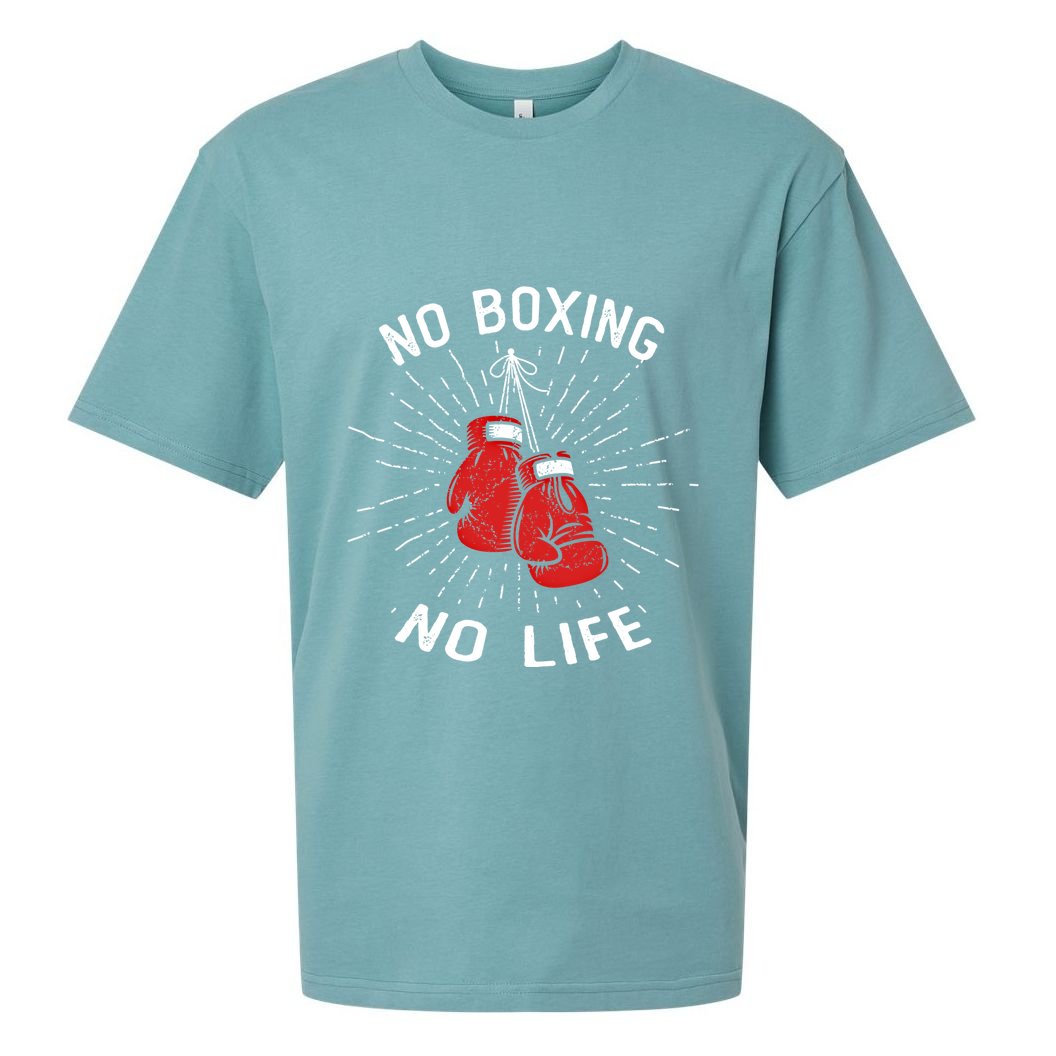No Boxing No Life Punch Boxing Gloves Martial Arts Boxing Cute Gift Sueded Cloud Jersey T-Shirt