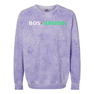 Nwsl Bos Nation Wordmark Colorblast Crewneck Sweatshirt