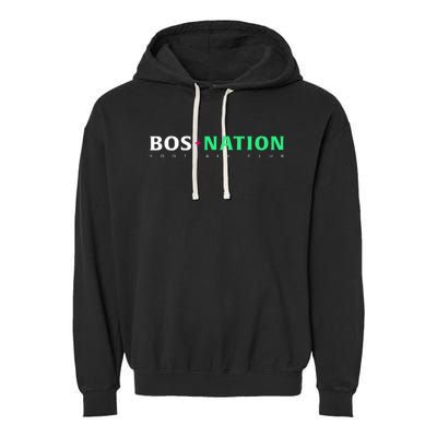 Nwsl Bos Nation Wordmark Garment-Dyed Fleece Hoodie