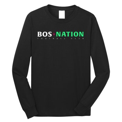 Nwsl Bos Nation Wordmark Long Sleeve Shirt