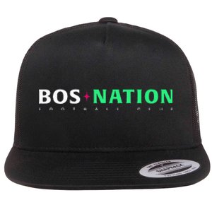 Nwsl Bos Nation Wordmark Flat Bill Trucker Hat