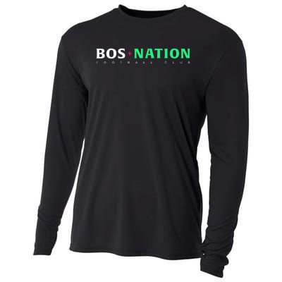 Nwsl Bos Nation Wordmark Cooling Performance Long Sleeve Crew