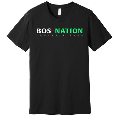 Nwsl Bos Nation Wordmark Premium T-Shirt