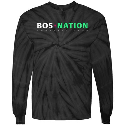 Nwsl Bos Nation Wordmark Tie-Dye Long Sleeve Shirt