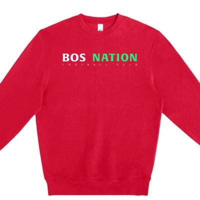 Nwsl Bos Nation Wordmark Premium Crewneck Sweatshirt