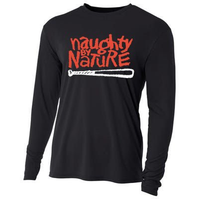 Naughty By Nature – Red Logo Cooling Performance Long Sleeve Crew