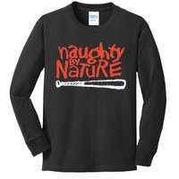 Naughty By Nature – Red Logo Kids Long Sleeve Shirt