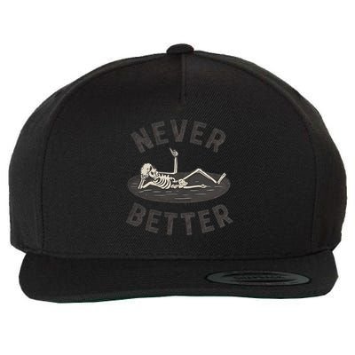 Never Better Wool Snapback Cap