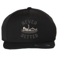 Never Better Wool Snapback Cap