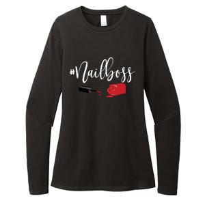 Nail Boss Nail Tech Polish Womens CVC Long Sleeve Shirt