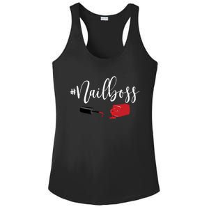 Nail Boss Nail Tech Polish Ladies PosiCharge Competitor Racerback Tank