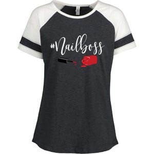 Nail Boss Nail Tech Polish Enza Ladies Jersey Colorblock Tee