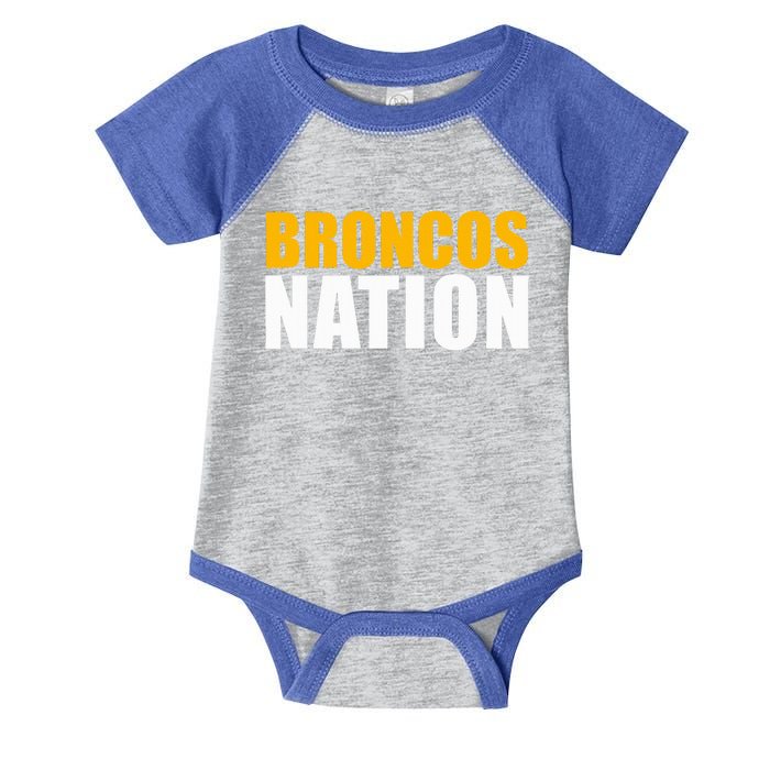 Northgate Broncos Nation Hs Infant Baby Jersey Bodysuit