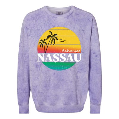 Nassau Bahamas Colorblast Crewneck Sweatshirt