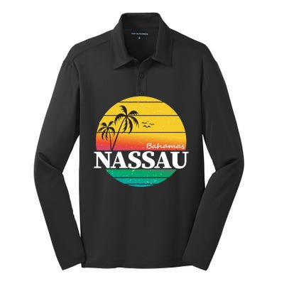 Nassau Bahamas Silk Touch Performance Long Sleeve Polo