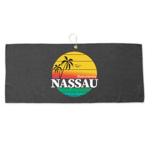 Nassau Bahamas Large Microfiber Waffle Golf Towel