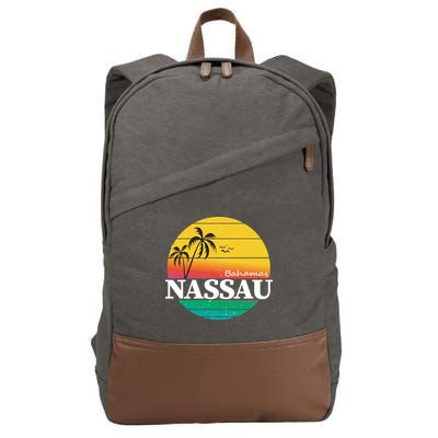 Nassau Bahamas Cotton Canvas Backpack