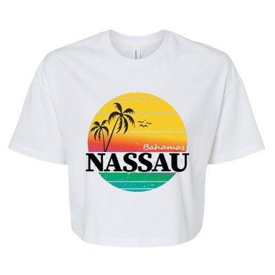 Nassau Bahamas Bella+Canvas Jersey Crop Tee