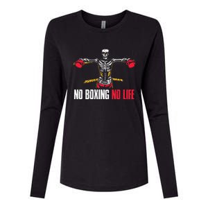 No Boxing No Life Boxing Womens Cotton Relaxed Long Sleeve T-Shirt