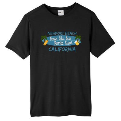 Newport Beach Orange County California Tall Fusion ChromaSoft Performance T-Shirt