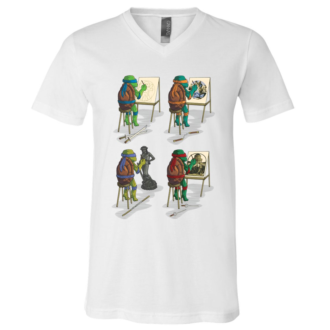 Ninja Brothers Of The Arts V-Neck T-Shirt