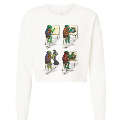 Ninja Brothers Of The Arts Cropped Pullover Crew