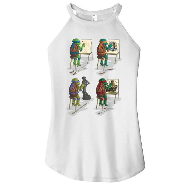 Ninja Brothers Of The Arts Women's Perfect Tri Rocker Tank