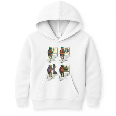 Ninja Brothers Of The Arts Kids Hoodie
