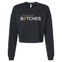 Namaste B$Tch Perfect For Yoga Empowered Selfex Pression Cropped Pullover Crew