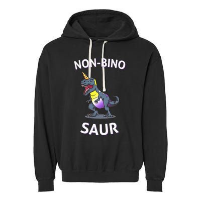 Non Binary Pride Flag Colors Non Binary Garment-Dyed Fleece Hoodie