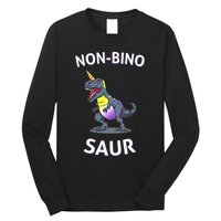 Non Binary Pride Flag Colors Non Binary Long Sleeve Shirt