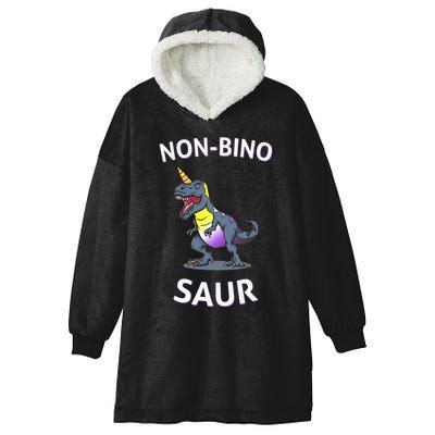Non Binary Pride Flag Colors Non Binary Hooded Wearable Blanket