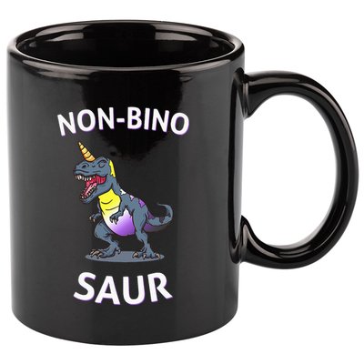 Non Binary Pride Flag Colors Non Binary 11oz C Handle Ceramic Mug