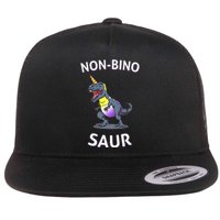 Non Binary Pride Flag Colors Non Binary Flat Bill Trucker Hat