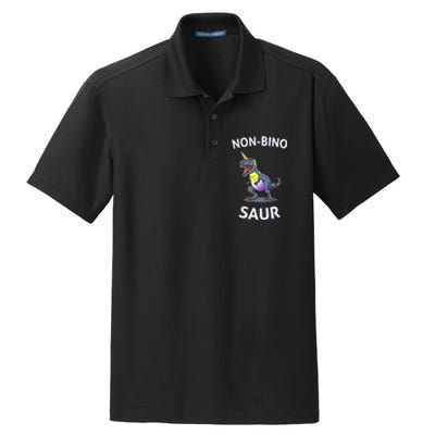 Non Binary Pride Flag Colors Non Binary Dry Zone Grid Polo