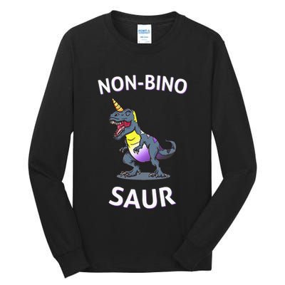 Non Binary Pride Flag Colors Non Binary Tall Long Sleeve T-Shirt