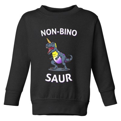 Non Binary Pride Flag Colors Non Binary Toddler Sweatshirt