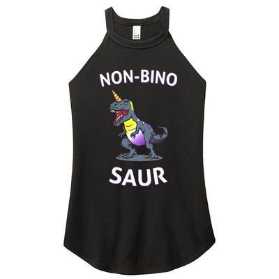 Non Binary Pride Flag Colors Non Binary Women's Perfect Tri Rocker Tank
