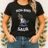 Non Binary Pride Flag Colors Non Binary Womens T-Shirt