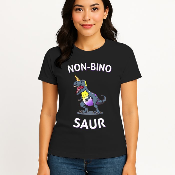 Non Binary Pride Flag Colors Non Binary Womens T-Shirt
