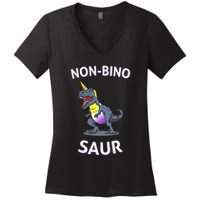 Non Binary Pride Flag Colors Non Binary Women's V-Neck T-Shirt