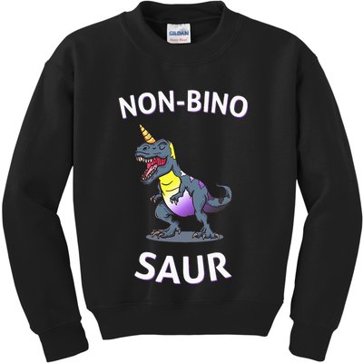 Non Binary Pride Flag Colors Non Binary Kids Sweatshirt
