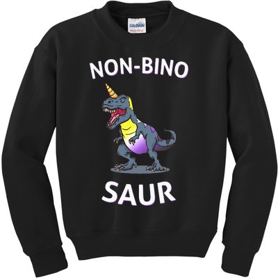 Non Binary Pride Flag Colors Non Binary Kids Sweatshirt