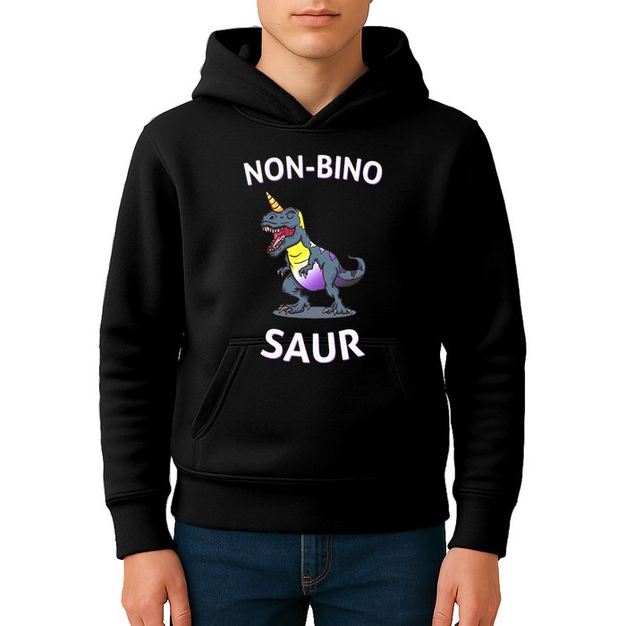 Non Binary Pride Flag Colors Non Binary Kids Hoodie