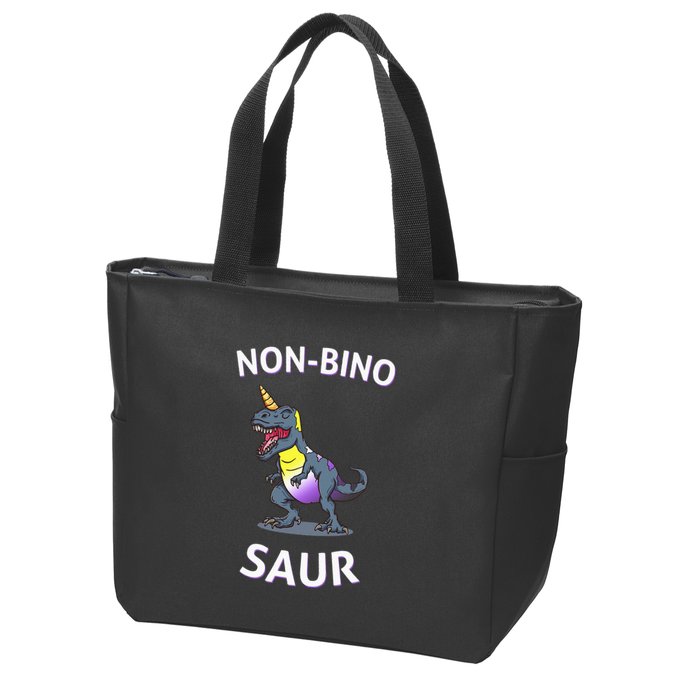 Non Binary Pride Flag Colors Non Binary Zip Tote Bag