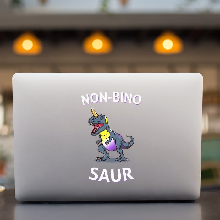 Non Binary Pride Flag Colors Non Binary Permanent Decal Sticker