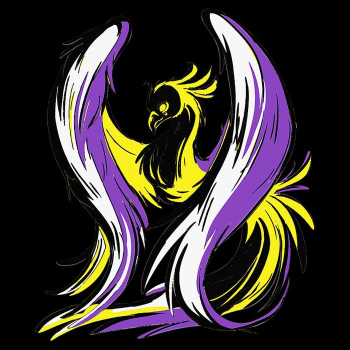 Non Binary Pride Flag Colors Support Tall T-Shirt
